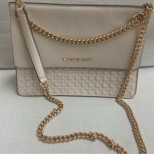 Michael Kors leather purse with gold chain